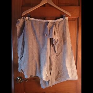 Kos*tum Beige Plaid Wrap Skirt